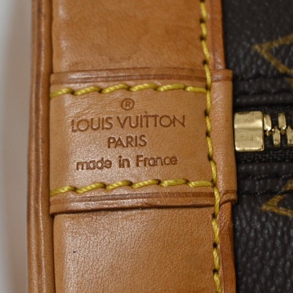 LOUIS VUITTON LV Logo Alma Hand Bag Monogram Leather Brown France - Picture 8 of 16